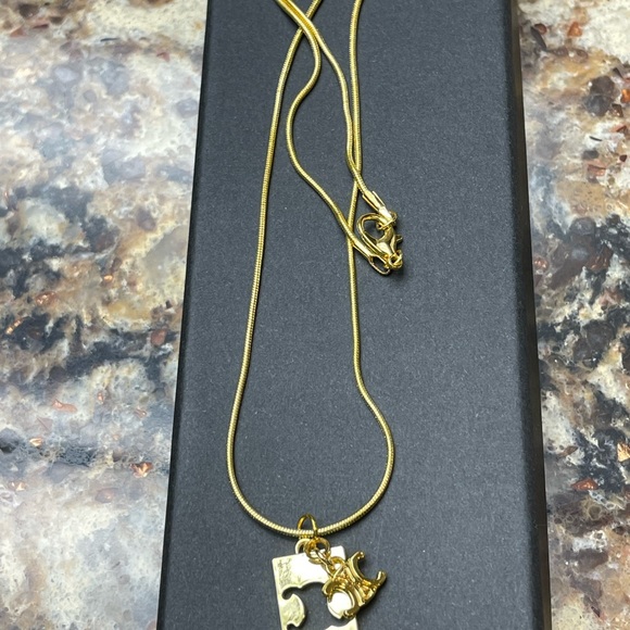 Celine RARE gold over Sterling Pendant / Necklace - Picture 8 of 8